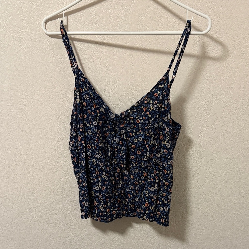 Hollister Navy Floral Camisole Top